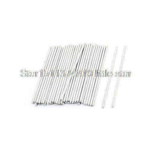 RC Helicopter Toy 80mm x 2mm Stainless Steel Round Rod Shaft Axles 50Pcs