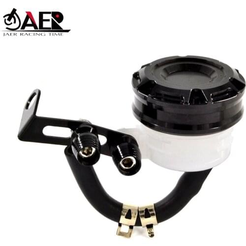 JAER CNC Motorcycle Fluid Oil Reservoir Front Brake Clutch Tank Cylinder Oil Cup for Ducati Monster 749 848 916 996 998 999 1098