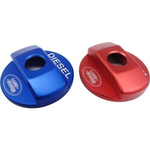 Red/Blue Fuel Tank Cap Trim Sticker For Land Rover Defender 110 For Landrover Defender 90 2016 Car Accessories New Arriavls