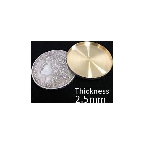 Copper Morgan Dollar Expanded Shell 2.9mm/2.5mm For Appearing/Disappearing Magic Close Up Coin For Professional Magicians