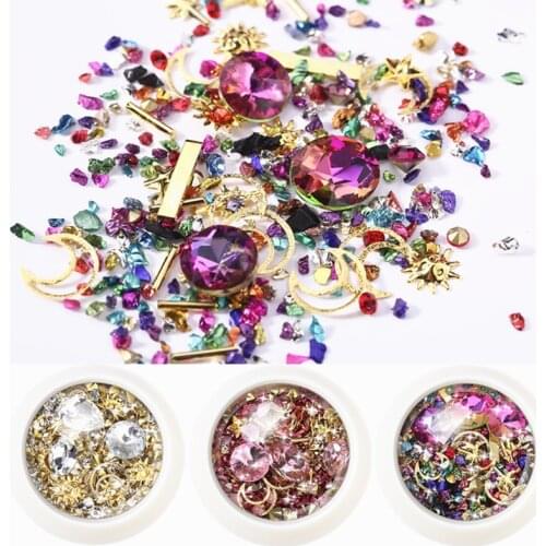 Micro-drilled Smashed Small Broken Diamond Crystal Sand Mixed Super Flash New York Storm For UV Resin Epoxy Mold Decoration