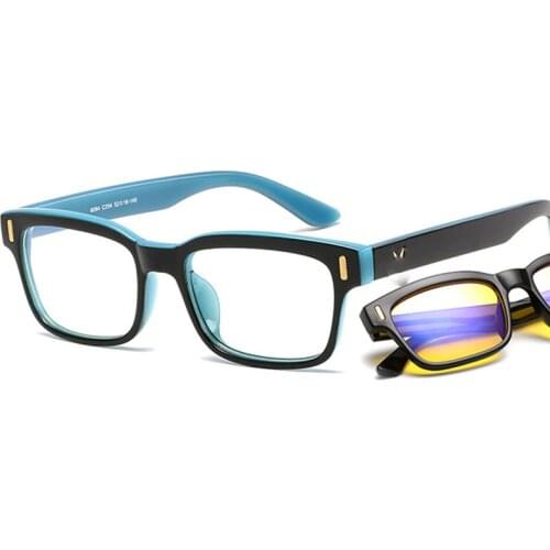 Fashion Square Glasses For Women Men Anti Blue Rays Computer Glasses Blue Light Gaming Glasses Protection Myopia Spectacle Frame