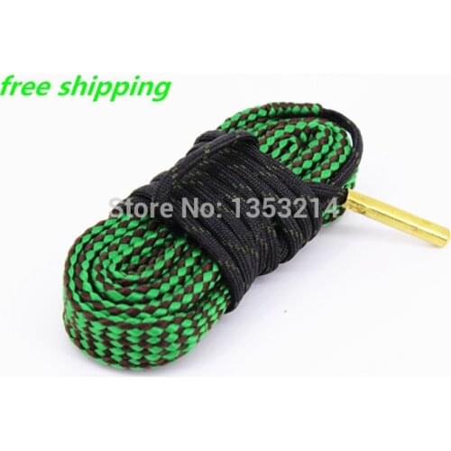 Hunting Gun cleaning kit .22 .223cal 5.56mm nato Brass bore snake rifle/pistol Gun cleaner boresnake Rope Rifle Barrel