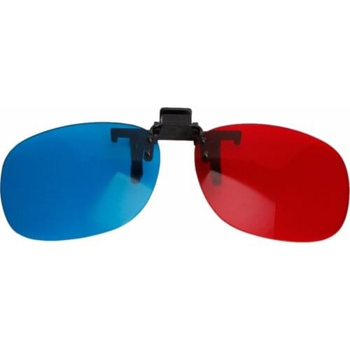 New Red Blue 3D Glasses Hanging Frame 3D Glasses Myopia Special Stereo Clip Type