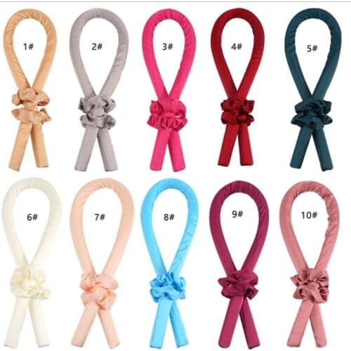 Heatless Curling Rod Headband No Heat Curls Ribbon Hair Rollers Sleeping Soft Headband Hair Curlers DIY Hair Styling Tools