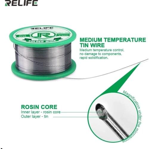 RELIFE 441 442 Solder Wire Active Medium Temperature with Lead Rosin Core Weld Tin Wire Soldering Repair