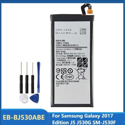 Original Replacement Phone Battery EB-BJ530ABE For Samsung Galaxy 2017 Edition J5 J530G SM-J530F J530F 3000mAh With Free Tools