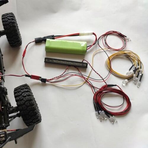 LED Light Control Switch Panel System Turn On/Off Independent Powered For Traxxa Hsp Redcat Rc-4wd Tamiya Axial scx10 D90 RC Ca