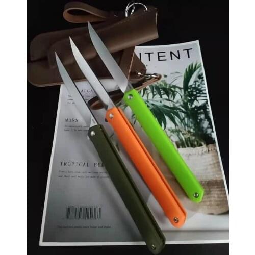 M390 Folding Knife, 60-61HRC High Hardness Knife, FRUIT KNIFE EDC Tool + Free High-Quality Leather Knife Set