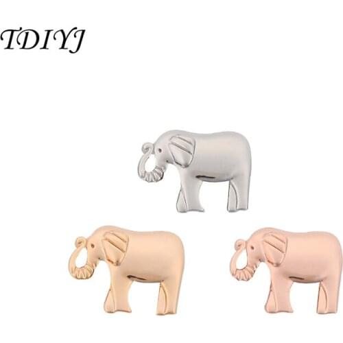 TDIYJ Jewelry 6Pcs Hot Sale Fun Keepering Mixed Color Elephant Keeper Charms for Mesh Keeper Bracelet