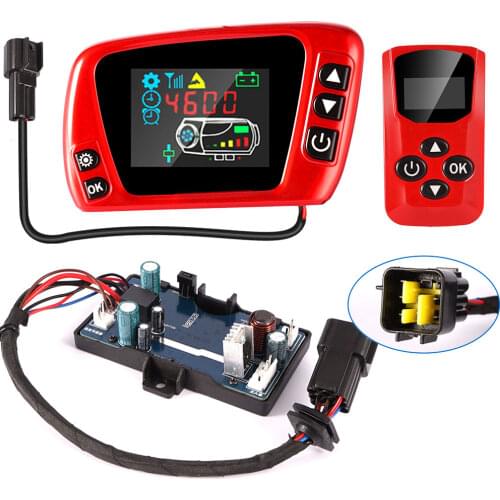 12V/24V LCD Display Thermostat Monitor Switch+Remote Controller Accessories For 5kw/8kw Car Heater Car Parking Diesel Heater