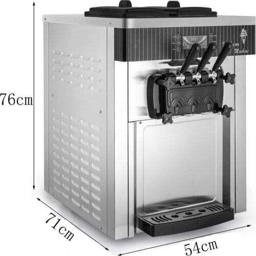High Capacity Soft Ice Cream Maker Commercial Vending Machine Small Desktop Ice Cream Machine 2200W