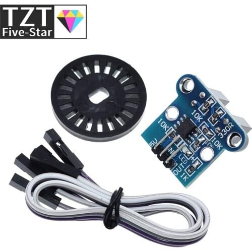 1Set HC-020K Double Speed Measuring Sensor Module with Photoelectric Encoders Kit top For arduino