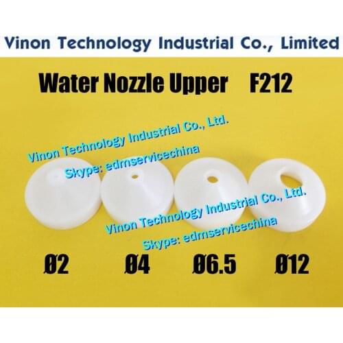 2pcs/bag) F212 edm Water Nozzle Upper Ø2.0/Ø4.0/Ø6.5/Ø12MM Fa nuc A290-8104-X775, A290-8102-X775, A290-8102-X751,A290-8102-X752