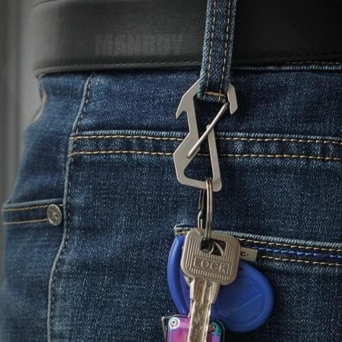 2020 NITECORE NSH10 Outdoor Keychain Bottle Opener Screwdriver Multiuse Titanium Alloy Snap Hook Unibody Machined Free Shipping