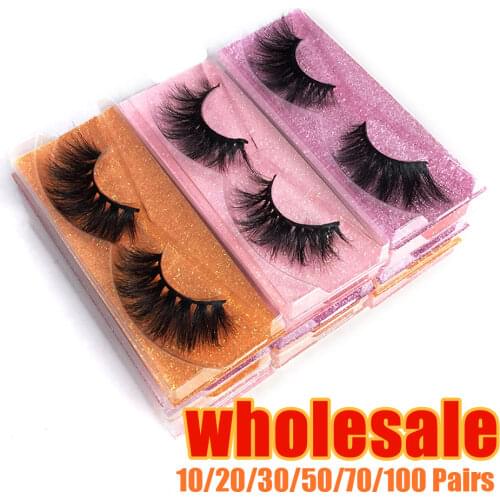 30/40/50/70/100pairs 3D Natural Long False Eyelashes Set Wholesale Cils Bulk Vendors Makeup Eyelashes Extension