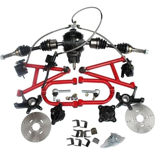 Accessories for Making Four-wheel drive ATV motor&Go-kart Front Suspension Drive System with Flange and Full set of Brake