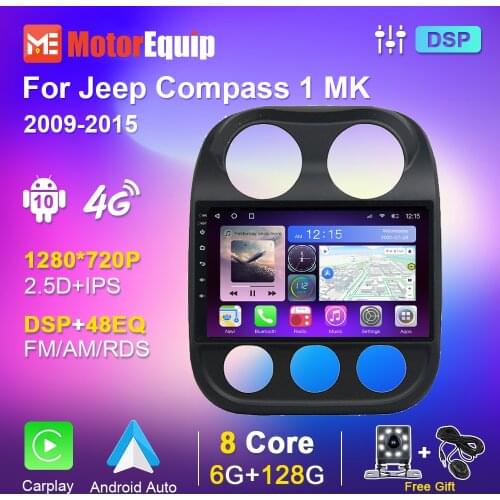 Car Radio For JEEP Compass Patriot 2009 2010 2011 2012 2013 2014 2015 Multimedia DVD Player Navigation GPS 10'' IPS Screen DSP