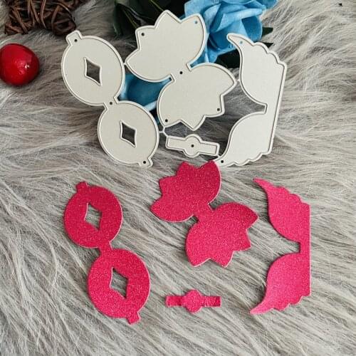 Bow rosette metal cutting die decoration Scrapbook knife mould blade punch stencils die cutter metal embossing