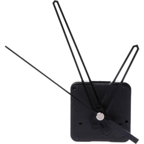 1Set Silent Clock Movement Mechanism Hands Wall Repair Tool Parts DIY Black Pointer Accessory