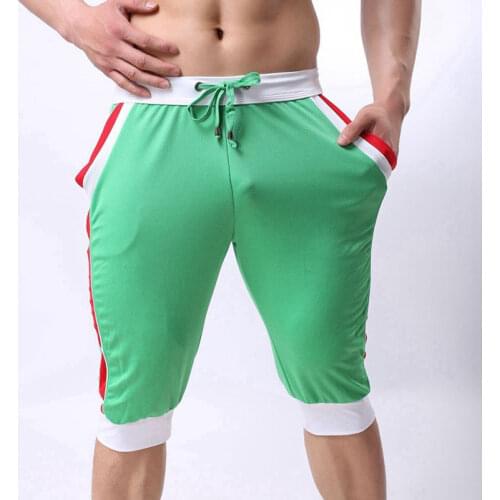 Brand Men G-ym Shorts Cotton Beach Boxer Sexy Fitness Wear Baseball Fit-ness capri Designer Shorts New G-ym Trunks FX1023