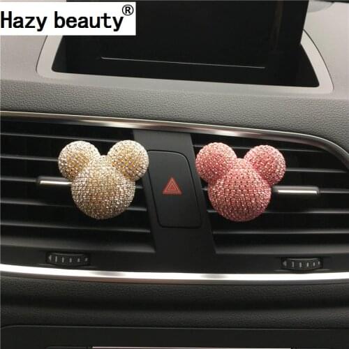 Hazy beauty car air conditioning outlet perfume Interior decoration for ladies Auto Parfum Air Freshener Car Styling