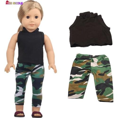 18 Inch American Doll Girls Gift New Fashion Fashionabl Doll Clothes 4 Colors Green For Reborn Baby 43cm 1/3 Blyth Dolls