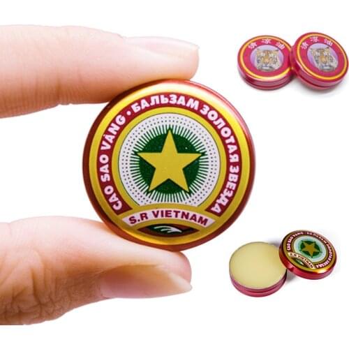 2 Types of Tiger Balm and Vietnam Gold Tower Ointment Cold Headache Stomachache Dizziness Heat Stroke Insect Stings Herbal Oil