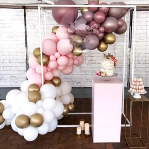 New Wedding arch balloon arch background retractable free metal frame, home and party decoration accessories square backdrop