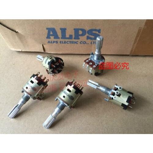 Original new 100% potentiometer with switch single 50K flower shaft length 25MM thread foot
