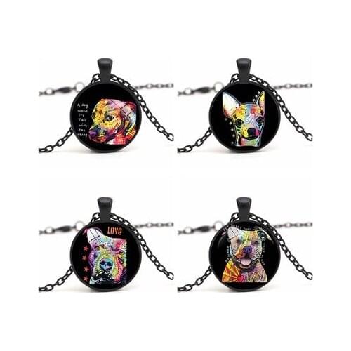 Elfin New Chihuahua Bull Terrier French Bulldog Necklace Fashion Dog Pendant Necklace