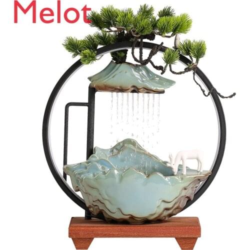 Personalized Creative Office Desk High Mountain Flowing Water Feng Shui Fortune Living Room Home High-End Luxury Decoration