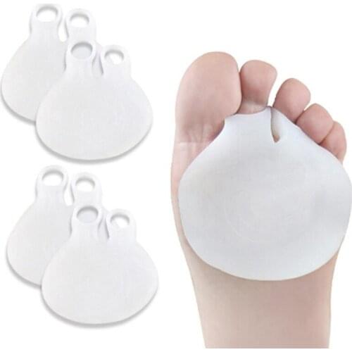 1Pair Front Forefoot Foot Pads Cushions High Heel Shoes Slip Resistant Insole Metatarsal Pads Medical Silicone Insoles