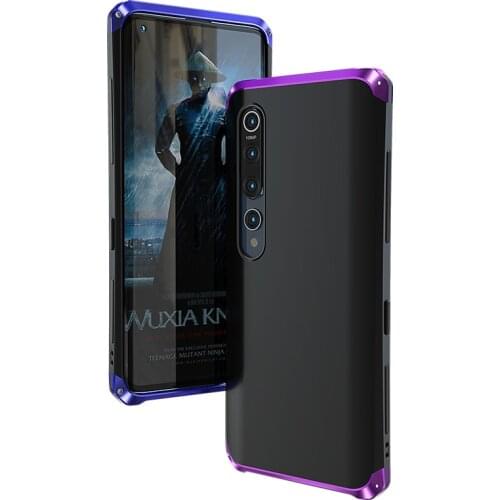 Shockproof Element Metal Case For Xiaomi Mi 11 10 Mi11 Pro Cases Hard Aluminium & Hybrid Pc Case Xiaomi Mi10 MI9 Pro Back Cover