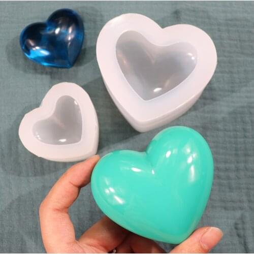 Heart Shape Silicone Mold For DIY Crystal UV Epoxy Resin Soap Candle Molds Handmade Decorations