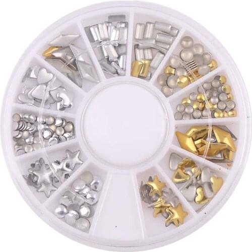 21 Style1PC 12 Grids Gem Glitter Rhinestone Imitation Pearl For Nail DIY Resin Epoxy Mold Jewelry Filling Decoration Accessories