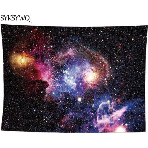 Starry wall tapestry bohemian wall carpet wall cloth galaxy tapestry drap mural woven wall hanging
