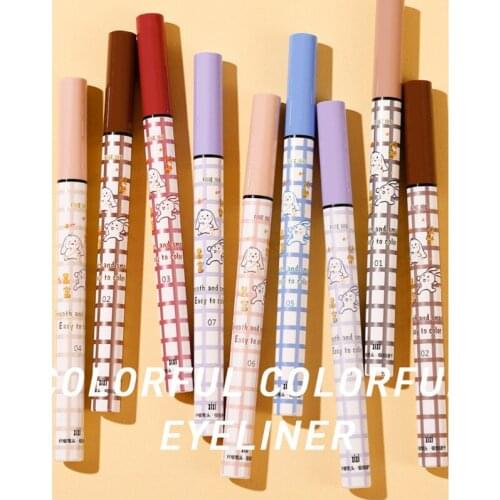 1PCS Makeup colorful eyeliner non-smoothing sweat-proof, and novice makeup color eyeliner pen