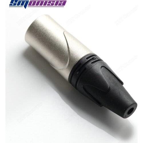 10pcs-500pcs XLR Male Plug 3Pins Copper Pin Console Microphone Bass Connector Inside Thread For Ji Cheng