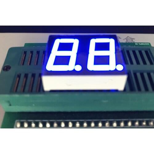 10pcs Blue 0.56 inch 2Bit 7 Segment LED Display dynamic state Digital Tube Plastic Metal Common Cathode/ Anode
