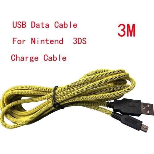 10pcs a lot USB Data Cable For Nintend 3DS High Speed Charging Charge Cable