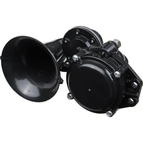 12/24V Universal 120db Sound Air Horn Loud Trumpet Air Horn with Electric Valve Flat For Auto Car Vehicle Truck