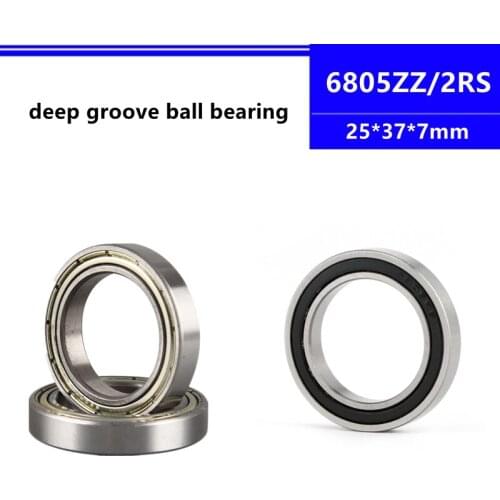 20/50pcs 6805ZZ 6805-2RS 6805Z 6805-2Z 6805RS 6805 61805 ZZ 25*37*7mm thin wall deep groove ball bearing 25x37x7 mm