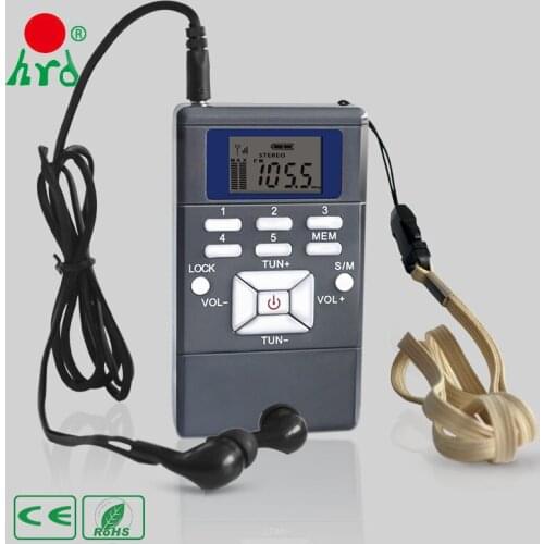 2021 Mini LED Display FM Radio Receiver Digital Signal Processing Frequency Modulation With Earphone