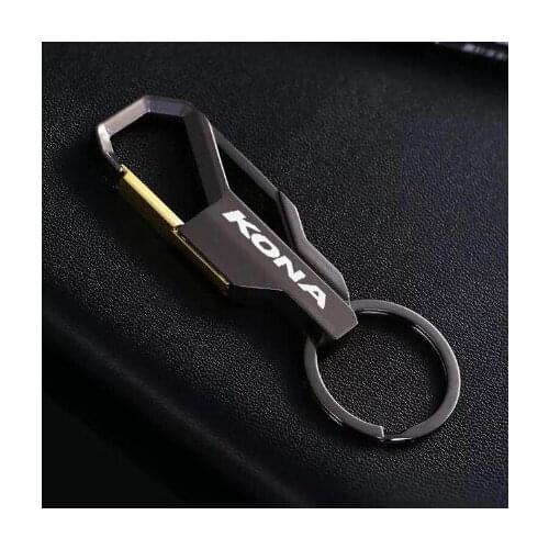 For Hyundai kona accessories Car logo key chain key ring personality creative key ring room key chain key management ring