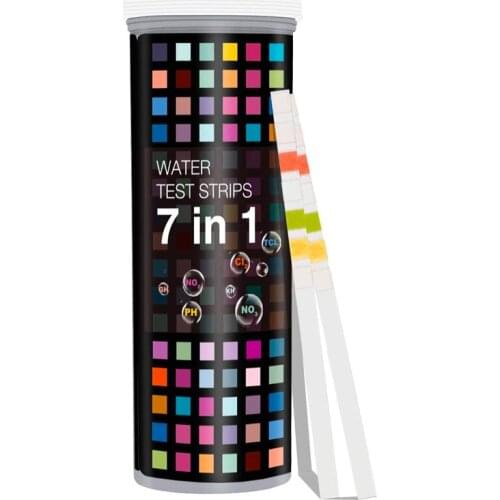 Aquarium Fish Tank Seven-in-One Aquarium Fish Tank Test Paper Nitrite PH Residual Chlorine Nitrate Alkalinity Water Quality Test