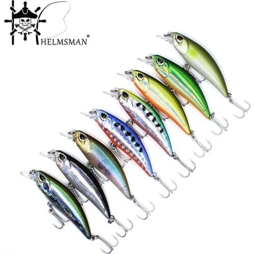 Minnow Fishing Lure 6 Colors 5cm 4.0g Sinking Hard Bait wobblers Jerkbait Crankbait Carp Striped bass Fishing tackle SwimBait