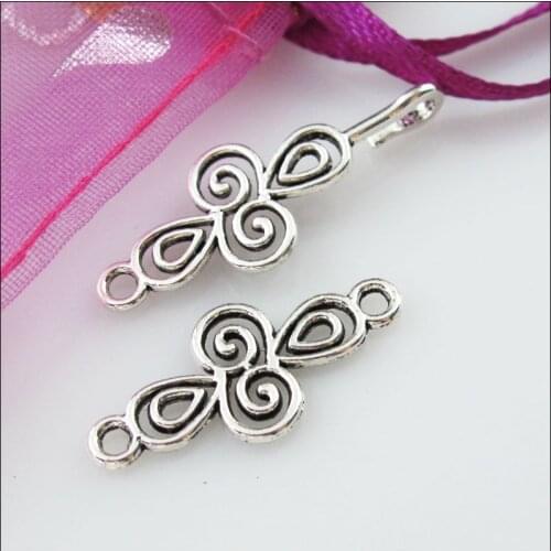 Fashion 16Sets Tibetan Silver Clouds Cross Bracelet Toggle Clasps Connectors 12x56mm