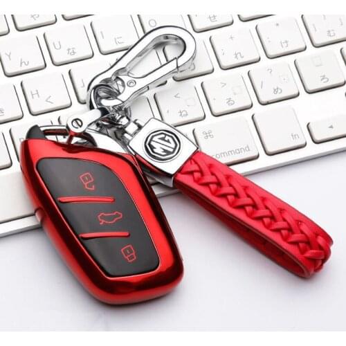 Colorful TPU Car Remote Smart Key Cover Case Holder Shell Accessories For MG ZS EV MG6 EZS HS EHS 2018 2019 2020 2021