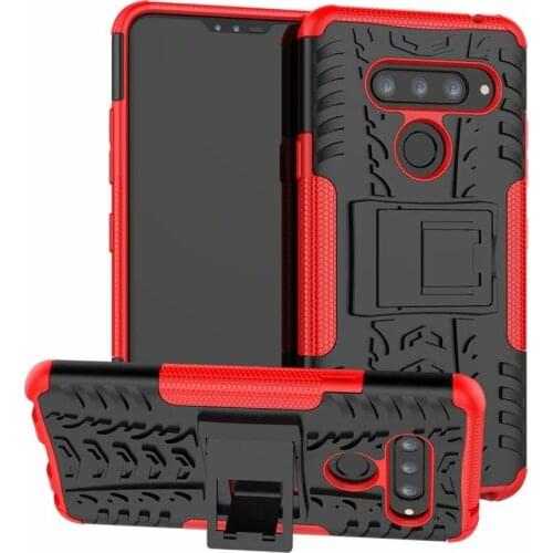 For LG V40 ThinQ Case Hard TPU+PC Armor with Stand Hybrid Protect back Cover For LG V40 funda carcasa coque capa